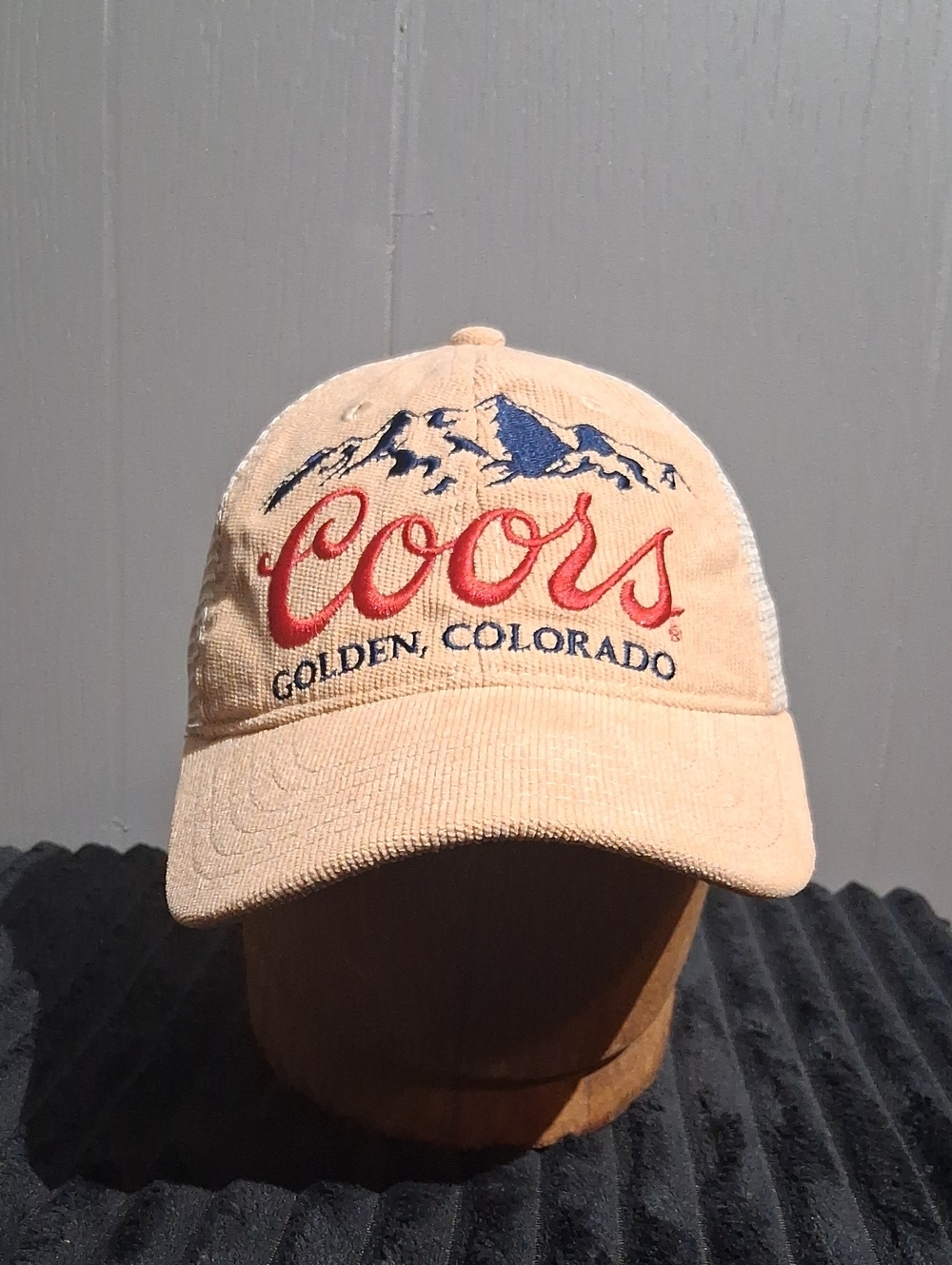 Coors Golden Colorado Embroidered Corduroy Cap